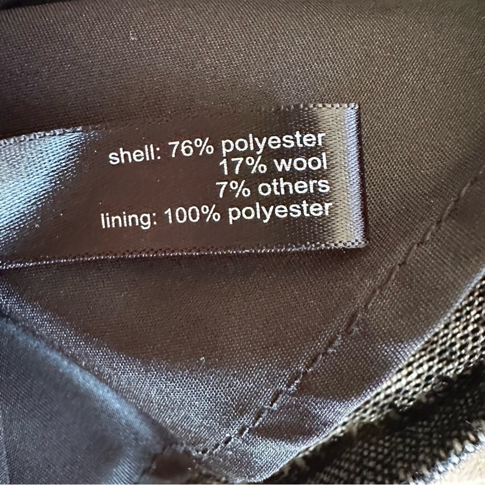 The Limited Grey Wool Tweed Skirt with Black Piping (EUC, Size XS) - Picture 5 of 5